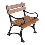 Garden Table Set, Two Armchairs and Two Benches