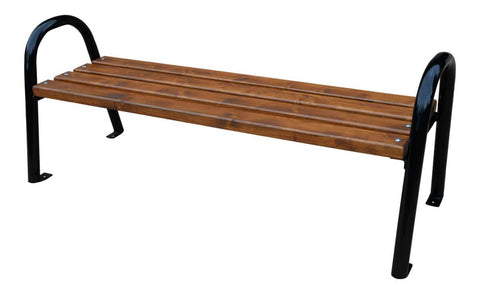 Garden Bench Modern Metal Wooden