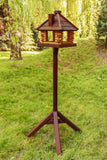 ROBIN TRADITIONAL BIRD TABLE FEEDER (DARK)