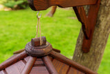 WOODPECKER Hanging WOODEN BIRD table (DARK)