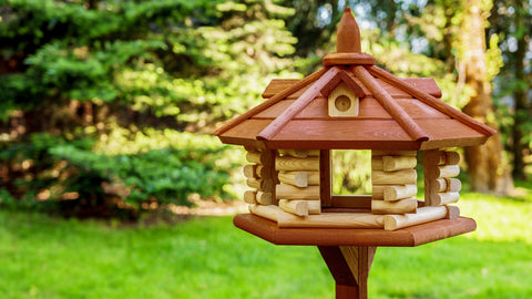 SISKIN Exclusive WOODEN BIRD FEEDER