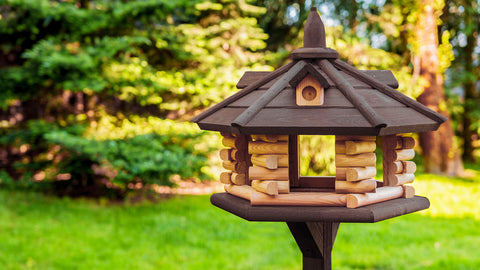 SWALLOW Exclusive WOODEN BIRD FEEDER (DARK)