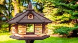 SWALLOW Exclusive WOODEN BIRD FEEDER (DARK)