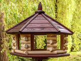 BLACKBIRD EXCLUSIVE LARGE WOODEN BIRD TABLE (dark)