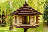 JAY EXCLUSIVE 3X LARGE WOODEN BIRD TABLE (DARK)