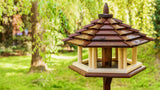 NIGHTINGALE EXCLUSIVE 3X LARGE WOODEN BIRD TABLE (DARK)
