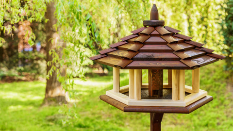 NIGHTINGALE EXCLUSIVE 3X LARGE WOODEN BIRD TABLE (DARK)
