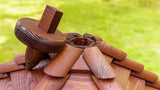 JAY EXCLUSIVE 3X LARGE WOODEN BIRD TABLE (DARK)