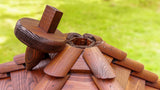 NIGHTINGALE EXCLUSIVE 3X LARGE WOODEN BIRD TABLE (DARK)