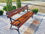 Wooden Garden Bench: A beautiful seating bench for the outdoor area of your patio or garden.