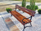 New outdoor wooden garden bench, solid wood garden bench.