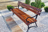 New outdoor wooden garden bench, solid wood garden bench.